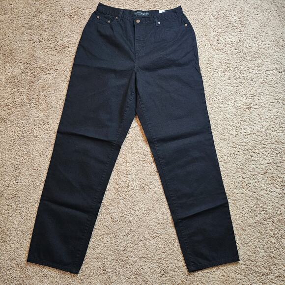 Old Navy Hi Rise Pixie Flare Pants Womens 10 Black Stretch SecretSmooth NWT Read - Picture 1 of 16